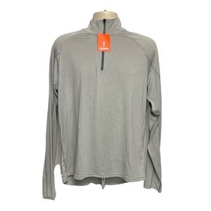 Dark Heather Long Sleeve Athletic Shirt M